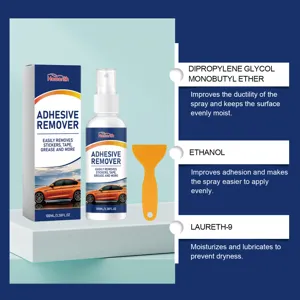 HOMONTH 100ml adhesive remover spray with scraper for stickers tape and residue cleaning