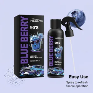 Spray deodorante per auto, 100ml fragranza mirtillo design retro eliminazione odori