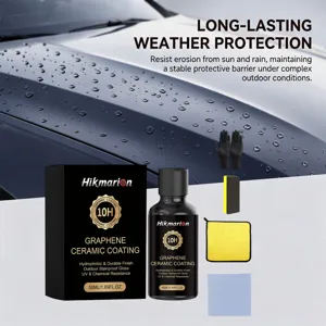Detalle del revestimiento ceramico grafeno Hikmarion con proteccion hidrofobica de pintura.