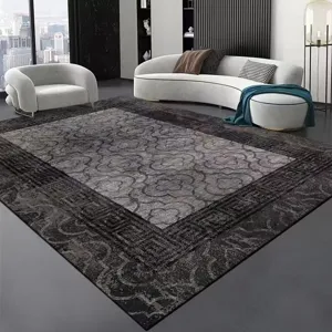 Modern grey living room rug large area carpet bedroom floor mat anti slip home decor floor covering