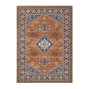 Persian bohemian style vintage patterned area rug with intricate geometric motifs for home decor.