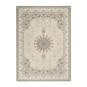 Persian bohemian style vintage carpet living room bedroom anti-slip decorative rug detail