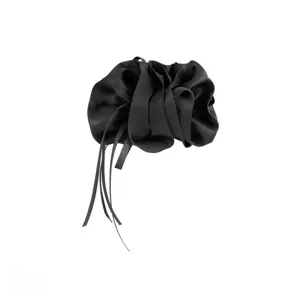 Pinza de pelo con lazo negro estilo coreano elegante gancho accesorio versátil para mujeres