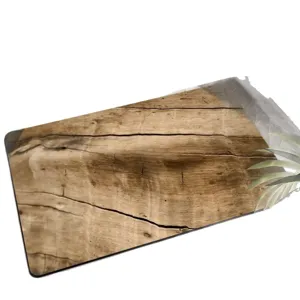 Minimalist wood grain diatomaceous earth bath mat, absorbent non-slip floor mat for home use.