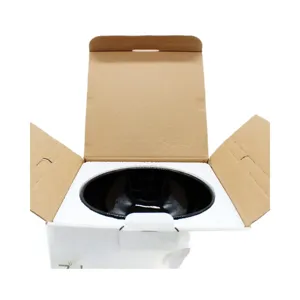 Pet ceramic bowl for dogs and cats, slanted food bowl with protective packaging box and foam.