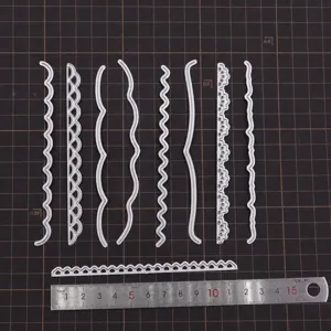 Edelstahl Spitzen Stanzformen fuer Fimo weich Keramik Basteln DIY Modellierwerkzeuge.