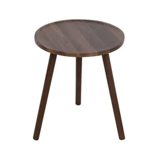 Moderne hölzerne runde Beistelltisch minimalistischer Couchtisch für Wohnzimmer Balkon