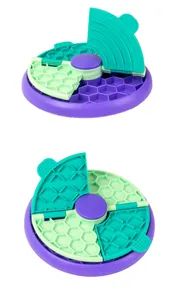 Juguete interactivo para perros comedero lento multicapa rompecabezas antiasfixia