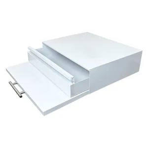 Mensola da cucina estraibile bianca vassoio microonde cassetto per piano di lavoro