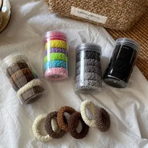 Women Elastic Fabric Hair Ties Minimalist Thick High Elasticity Durable Rubber Band Ponytail Holder Hair Ropes Fashion Accessories
