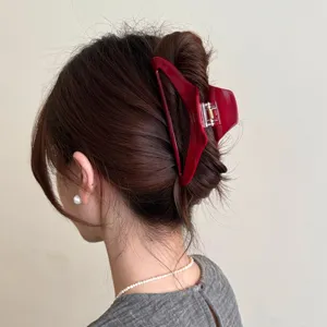 Koreanischer Acetat hohler grosser Haarklammer eleganter Haargreif fuer Frauen Kopf Styling