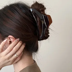 Koreanische Acetat Haarklammer groß für Damen, elegante schicke Haarklammer für schönes Haar.