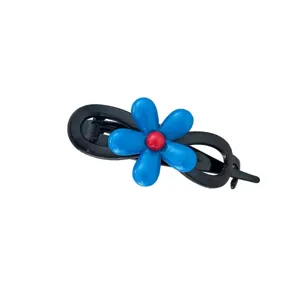 Koreanischer Stil blaue Blume Haarklammer süßes Haaraccessoire für Frauen und Mädchen.