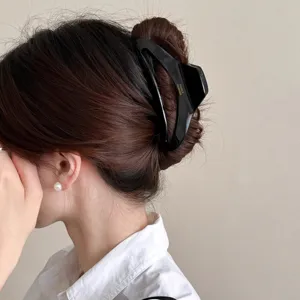 Koreanische Acetat hohle grosse Haarklammer stilvoller Haargreifer elegante Haarspannen Detail