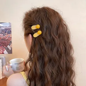 Modische koreanische Haarspangen mit runden Kugeln süße Seitenklemmen für Damen Alltag