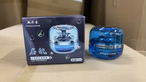 Deodorante per auto solare, diffusore di aromi rotante blu con olio essenziale da 55ml, profumo.