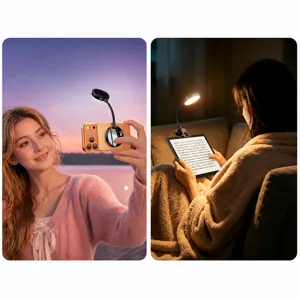 Magnetische universelle Schwanenhals-Füllleuchte für Handy Live Streaming Selfie und Lesen.