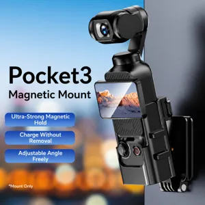 Supporto di Montaggio Magnetico Multifunzionale per Action Cam ABS Supporto Portatile per Dispositivi di Ripresa All'aperto