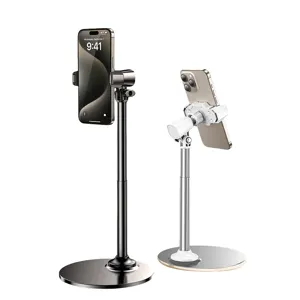 Desktop metal phone stand adjustable live broadcast streaming holder mount for smartphone desk