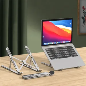 Supporto Pieghevole Portatile per Laptop in Lega di Alluminio Supporto da Tavolo Regolabile in Altezza Supporto Ergonomico