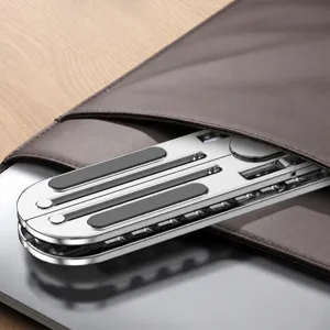 Supporto per laptop pieghevole portatile in lega di alluminio per scrivania e ufficio
