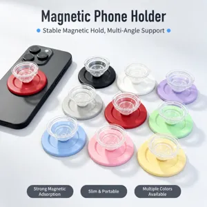 MagSafe magnetic phone holder collapsible grip stand with strong suction and multi-color options