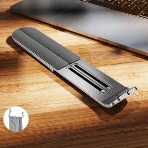 Klappbarer Laptopständer für den Schreibtisch, tragbare und verstellbare Halterung.