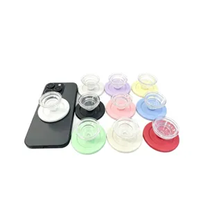 MagSafe magnetic phone grip and collapsible socket stand in various colorful designs.