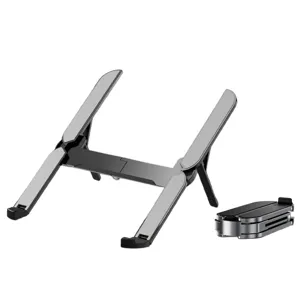 Klappbarer Aluminium Laptop Ständer, tragbarer Desktop Halter für Tablet und Smartphone.