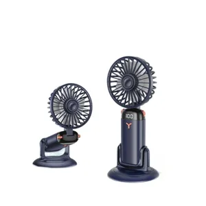 Portable folding mini fan with base multi-angle adjustable desktop cooling fan electric fan