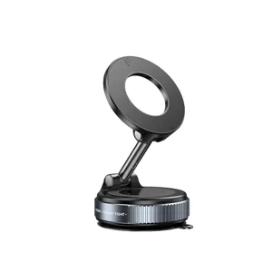 Supporto per telefono per auto magnetico a vuoto con rotazione a 360 gradi e braccio regolabile.