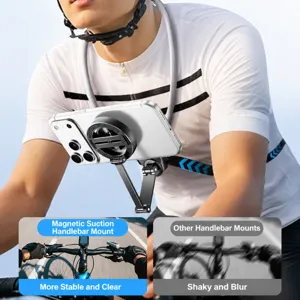 Magnetic Neck Phone Holder Mount First Person View Chest Strap Anti Shake Universal Smartphone Camera