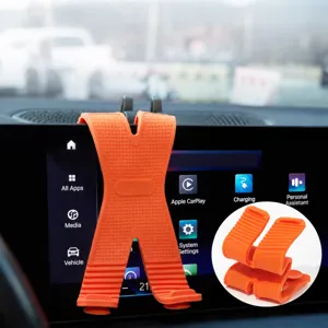 Flexible X-Shape Silicone Phone Stand Foldable Suction Cup Mobile Phone Holder For Car Dashboard Desktop Universal