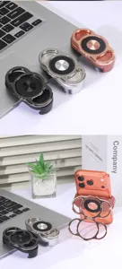 Doppelring magnetischer Handyhalter Ständer tragbare faltbare Halterung für Live-Streaming