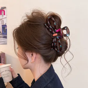 Molle per capelli a fiocco stile coreano per donne, elegante accessorio per capelli in resina.