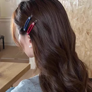 Fermaglio capelli strass fiore piccolo, elegante molletta metallo frangia per donna.