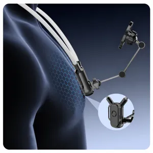 Neck phone mount with anti-shake design and soft silicone cushion for first-person POV video.