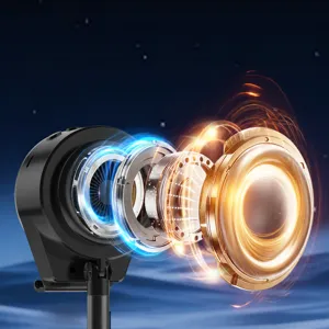 Supporto telefono con altoparlante Bluetooth audio surround 360 e luci RGB vista principale