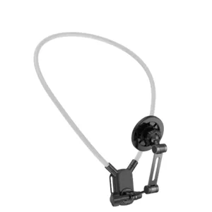 Neck phone mount for first-person POV shooting, magnetic camera bracket for outdoor vlogging.