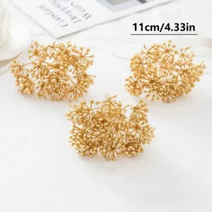 Goldene künstliche Blumenbüschel DIY Bastelmaterialien für Brautkränze und Armbanddekoration