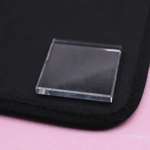 Μικρή τετραγωνική γυάλινη πλάκα 6x6x0,8cm πολυμερικός πηλός κεραμική εργαλείο DIY