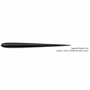 Schwarzes Tonmodellierwerkzeug, professionelle Metall-Toepfernadel, Laenge ca. 13,6 cm.