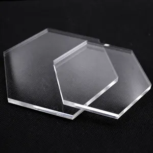Transparente Acryl-Sechskant-Formplatten für leichten Ton Basteln und DIY Kunstprojekte