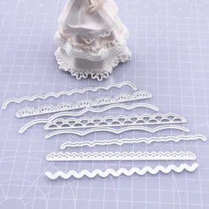 Metall Durchbrochene Prägeform Spitzenkante Schneidform DIY Handwerk Werkzeug Für Ultraleichten Ton Und Papierkunst