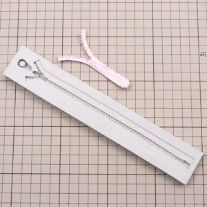 Silicone zipper mold for DIY crafts, polymer clay, and fondant cake decorating details.
