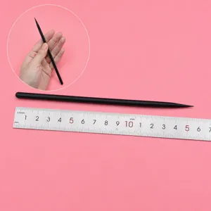 Schwarzer Harzton Texturstab Werkzeug, 5mm Durchmesser, handgemachter spitzer Stift.