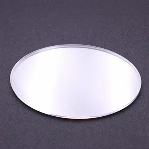Base ovalada de acrílico transparente para figuras de acción miniaturas arcilla 10cm.
