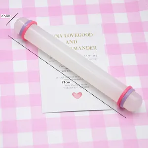Acrylic rolling pin for polymer clay and ultra-light clay, smooth surface smoothing tool for craft.