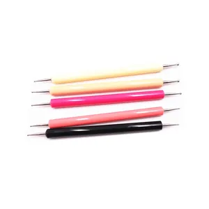 5 pcs dual ended dotting pen stylus tool set for nail art polymer clay sculpting details