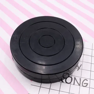 Mini pottenbakkerij sculpteer draaitafel, 11,5 cm zwarte modelleergereedschap voor klei ambachten.